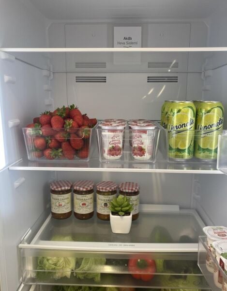 Okyanus Home 3'lü Kapaksız Şeffaf Buzdolabı Organizeri ve Saklama Kabı 4500ML