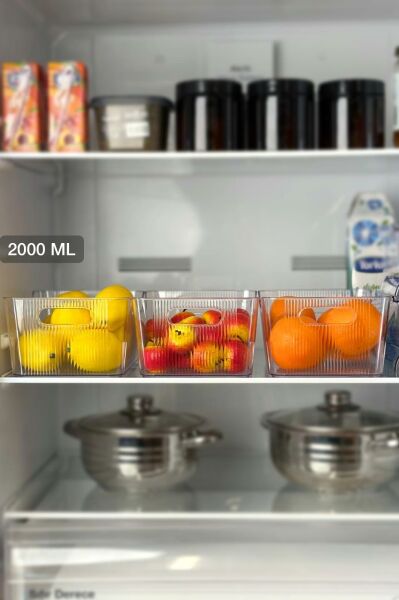 Okyanus Home Smart Box Şeffaf 3'lü Set 2000ML