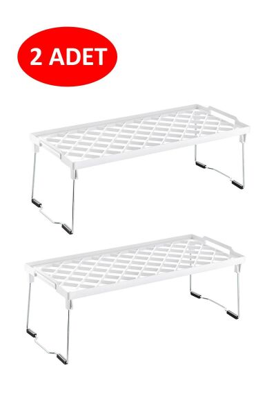 Okyanus Home Metal Ayaklı Tek Katlı Pratik Raf Düzenleyici 20x45