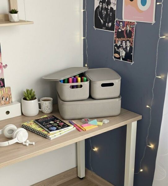 Okyanus Home Linea Smart Box Vizon 3lü Set 1 Adet 4,5 Lt 2 Adet 2,4 Lt Kapaklı Çok Amaçlı Saklama Kutusu