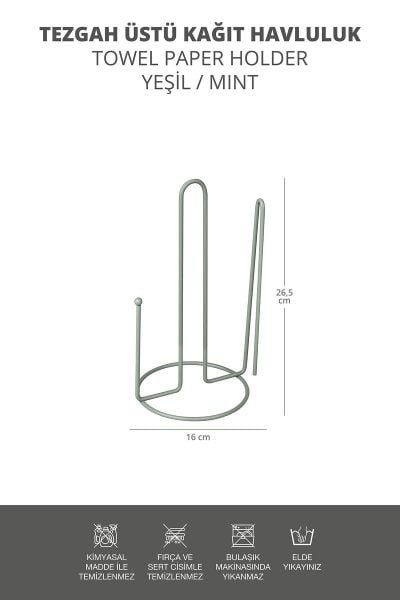 Okyanus Home Yeşil Tezgah Üstü Kağıt Havluluk