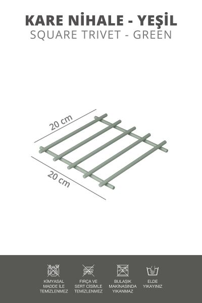 Okyanus Home Yeşil Kare Nihale