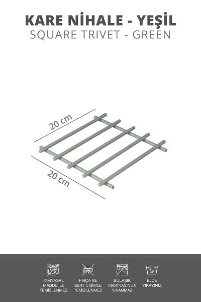 Okyanus Home Yeşil Kare Nihale
