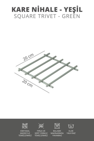 Okyanus Home Yeşil Kare Nihale