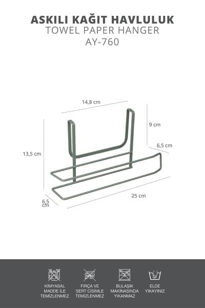 Okyanus Home Yeşil Askılı Kağıt Havluluk
