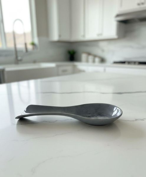 Okyanus Home Mermer Desen Kepçe Kaşık Altlığı