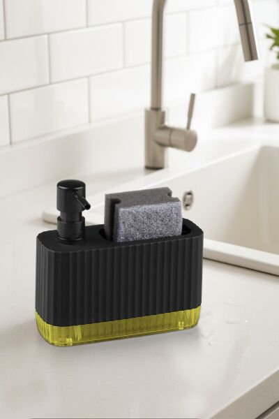 Okyanus Home Coliseum Sıvı Sabunluk Seti Siyah