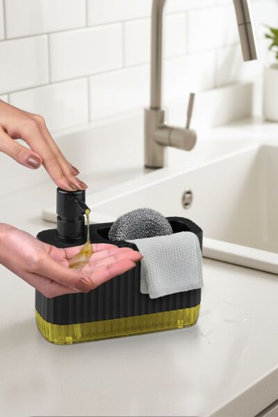 Okyanus Home Coliseum Sıvı Sabunluk Seti Siyah