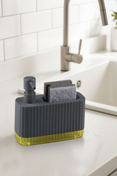 Okyanus Home Coliseum Sıvı Sabunluk Seti Antrasit