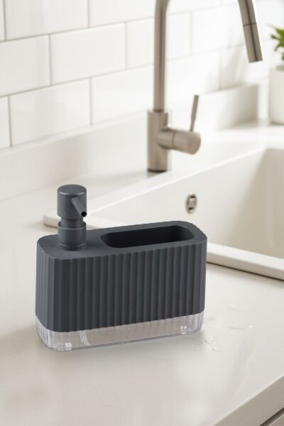 Okyanus Home Coliseum Sıvı Sabunluk Seti Antrasit