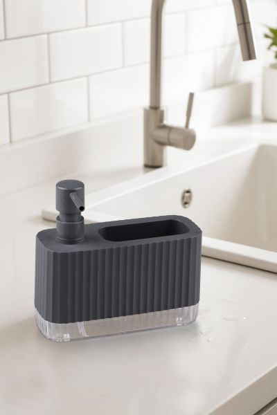 Okyanus Home Coliseum Sıvı Sabunluk Seti Antrasit