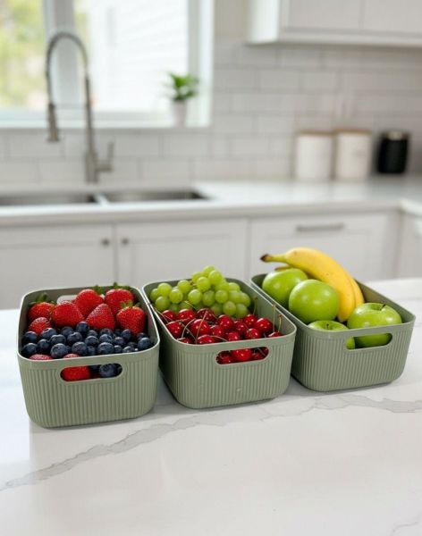 Okyanus Home Linea Smart Box Yeşil 3'lü Set 2400 Ml