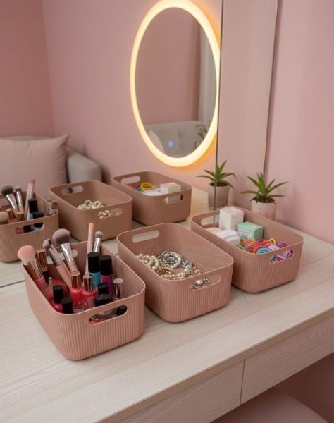 Okyanus Home Linea Smart Box Pembe 3'lü Set 2400 Ml