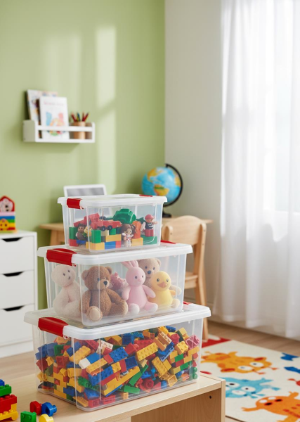 Okyanus Home Fresh Clıck Saklama Kabı 3lü Şeffaf 9, 5 Ve 2,5 LT