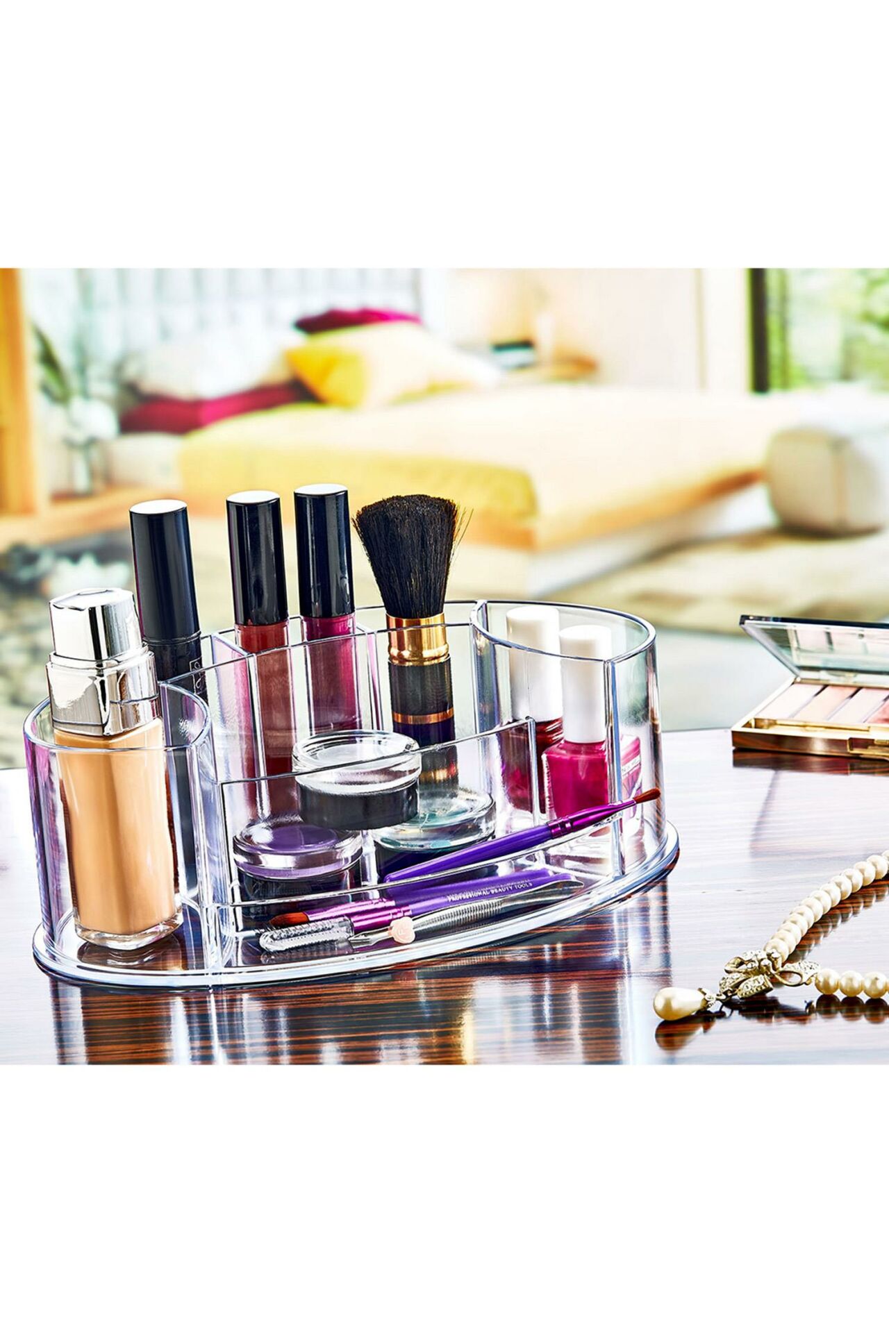 Okyanus Home Oval Makyaj Organizeri