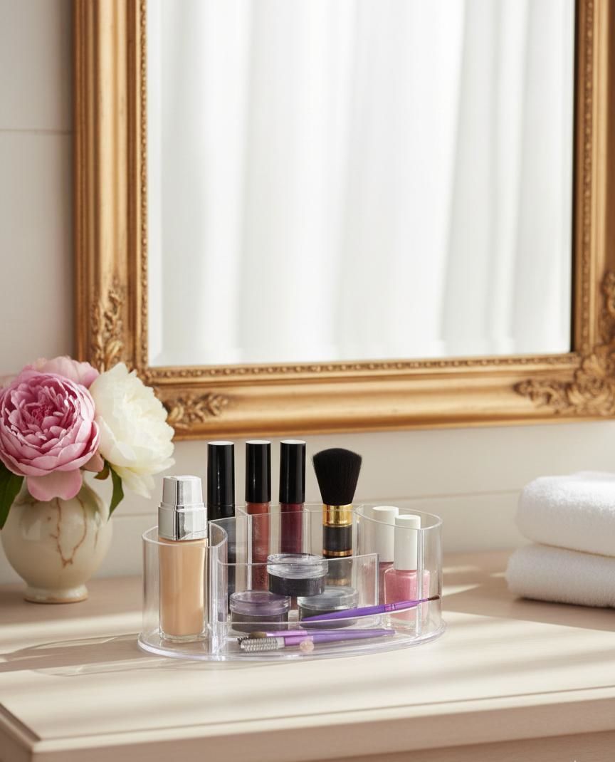 Okyanus Home Oval Makyaj Organizeri