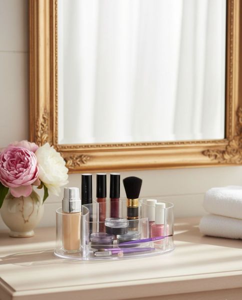 Okyanus Home Oval Makyaj Organizeri