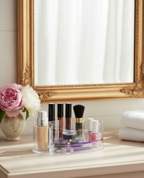 Okyanus Home Oval Makyaj Organizeri