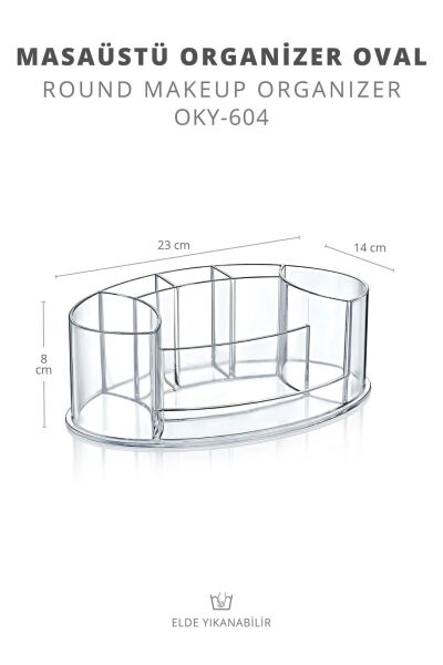 Okyanus Home Oval Makyaj Organizeri