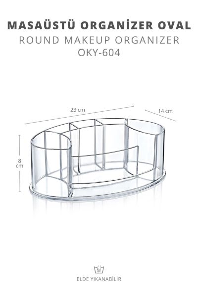Okyanus Home Oval Makyaj Organizeri