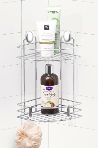 Okyanus Home Krom İkili Üçgen Köşelik - 18 cm