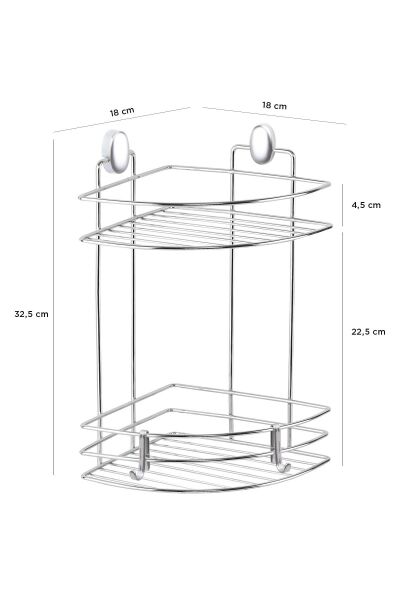 Okyanus Home Krom İkili Üçgen Köşelik - 18 cm