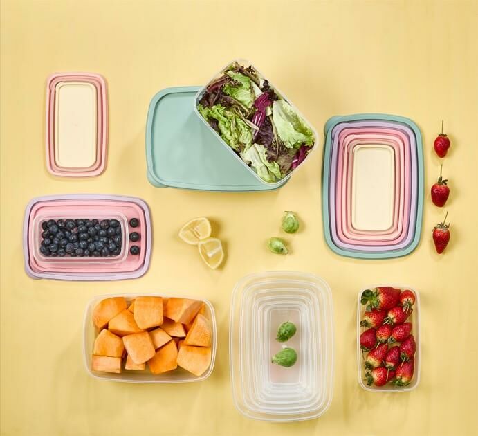 Okyanus Home Stackıt Saklama kabı 6 parça Pastel Renkler