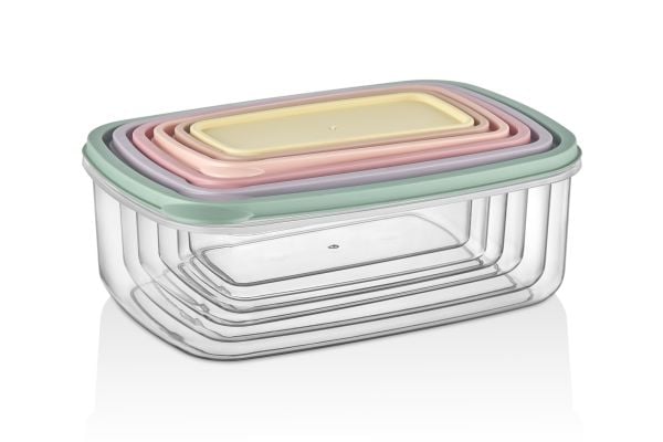 Okyanus Home Stackıt Saklama kabı 6 parça Pastel Renkler