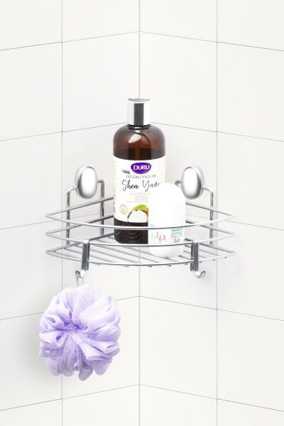 Okyanus Home Krom Üçgen Köşelik - 18 cm