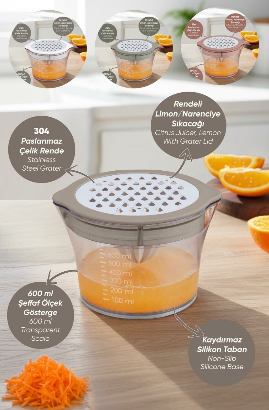 Okyanus Home Rendeli Narenciye Sıkacağı 600Ml