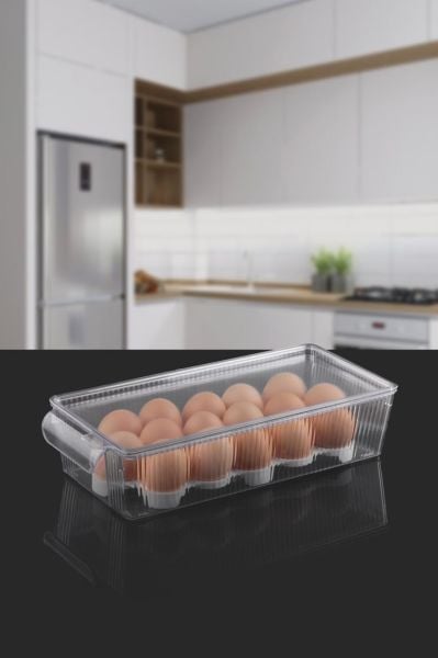 Okyanus Home Kapaklı Yumurta Saklama Kabı 16'lı