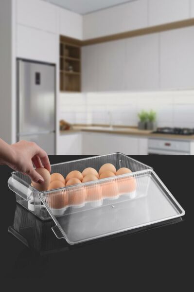 Okyanus Home Kapaklı Yumurta Saklama Kabı 16'lı