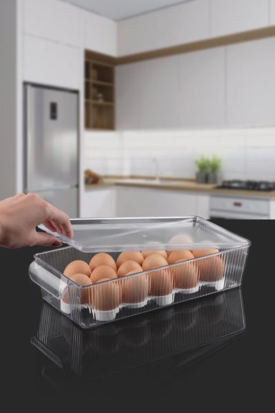 Okyanus Home Kapaklı Yumurta Saklama Kabı 16'lı