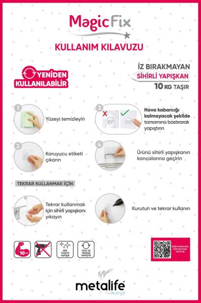 Okyanus Home Magic Fix Sihirli Yapışkan Krom Lamalı Üçgen Köşelik - 18 cm
