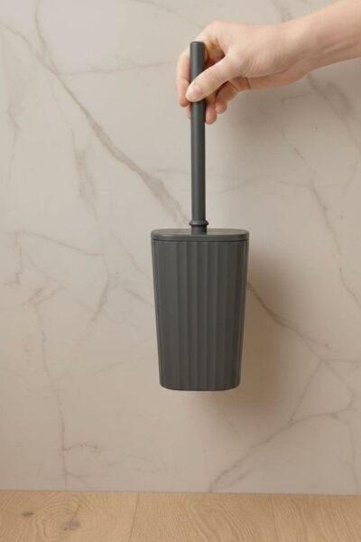 Okyanus Home Safir  Kendinden yapışkanlı Wc Fırçalık Antrasit