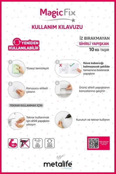 Okyanus Home Magic Fix Sihirli Yapışkan Krom Lamalı İkili Üçgen Köşelik - 18 cm