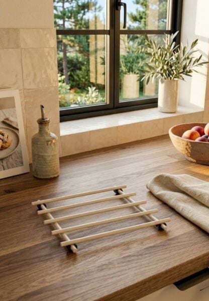 Okyanus Home Krem Rengi Kare Nihale