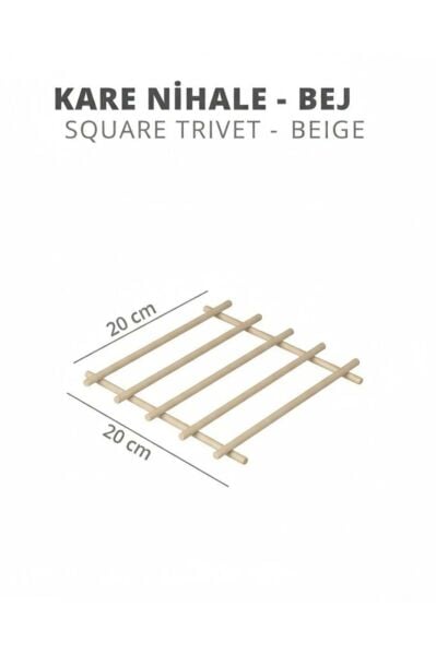 Okyanus Home Krem Rengi Kare Nihale