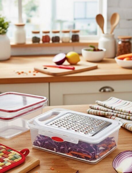 Okyanus Home Saklama Kaplı - Hazneli Rende