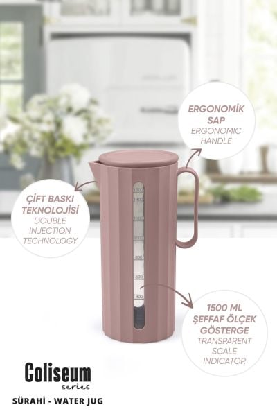 Okyanus Home Coliseum Pudra Sürahi - 1500 ml