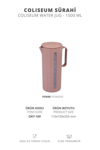 Okyanus Home Coliseum Pudra Sürahi - 1500 ml