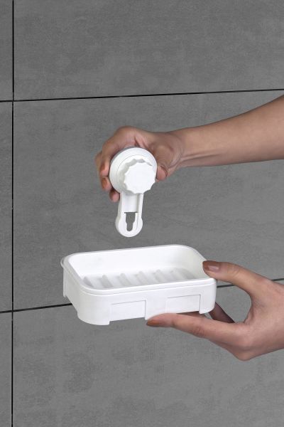 Okyanus Home Grande Kuru Sabunluk 2 Fonksiyonlu - ister yapıştır, ister vidala