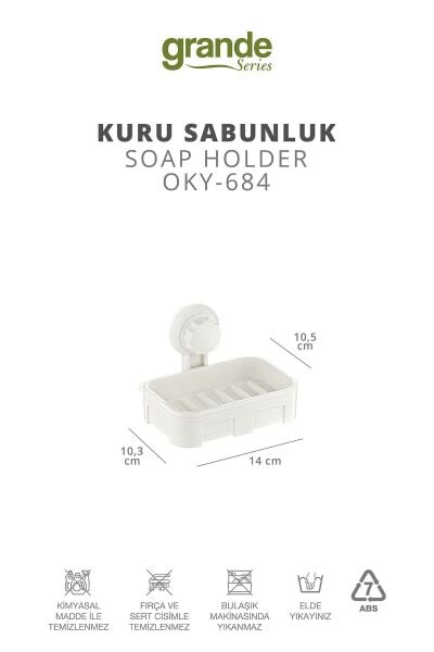 Okyanus Home Grande Kuru Sabunluk 2 Fonksiyonlu - ister yapıştır, ister vidala