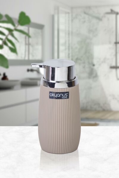 Okyanus Home Vizon Kromlu Çizgili Sıvı Sabunluk
