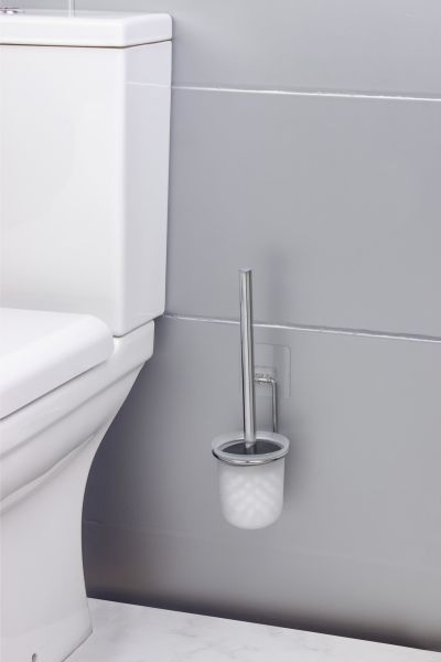Okyanus Home Krom Magic Fix Sihirli Yapışkanlı Wc Fırçalık