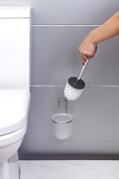 Okyanus Home Krom Magic Fix Sihirli Yapışkanlı Wc Fırçalık