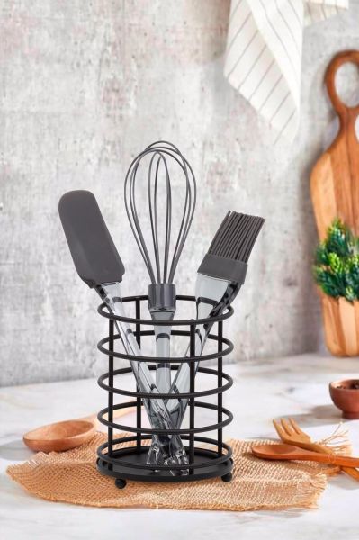 Okyanus Home Antrasit Silikon 3'lü Set