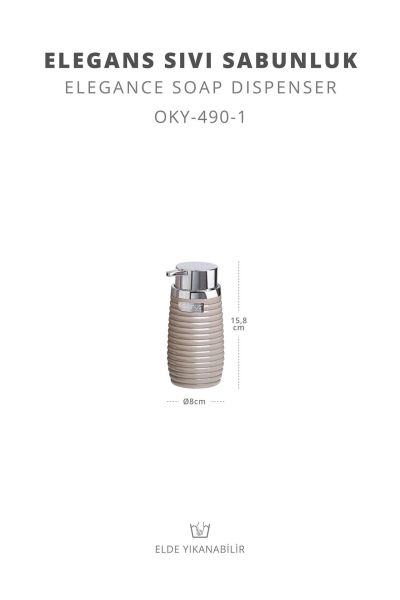 Okyanus Home Krom Vizon Elegans Sıvı Sabunluk