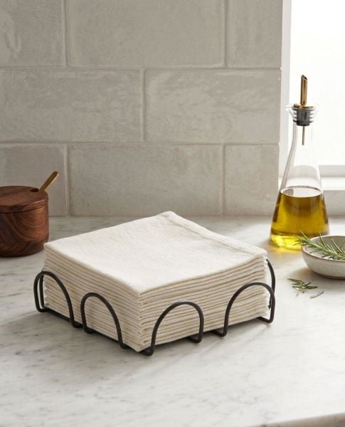 Okyanus Home Siyah Yatay Peçetelik