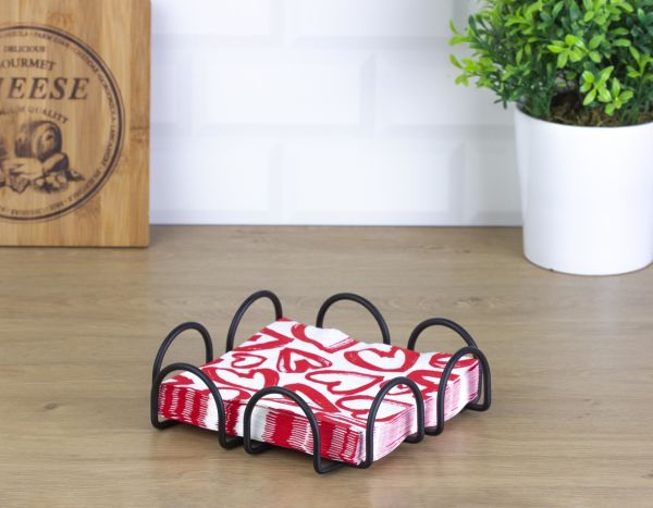 Okyanus Home Siyah Yatay Peçetelik